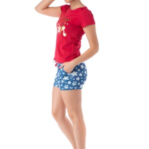 Women’s Patterned Shorts Pajama Set