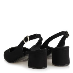 Women’s Black Slingback Heeled Shoes
